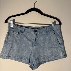 Gap Women's Blue Paisley Shorts